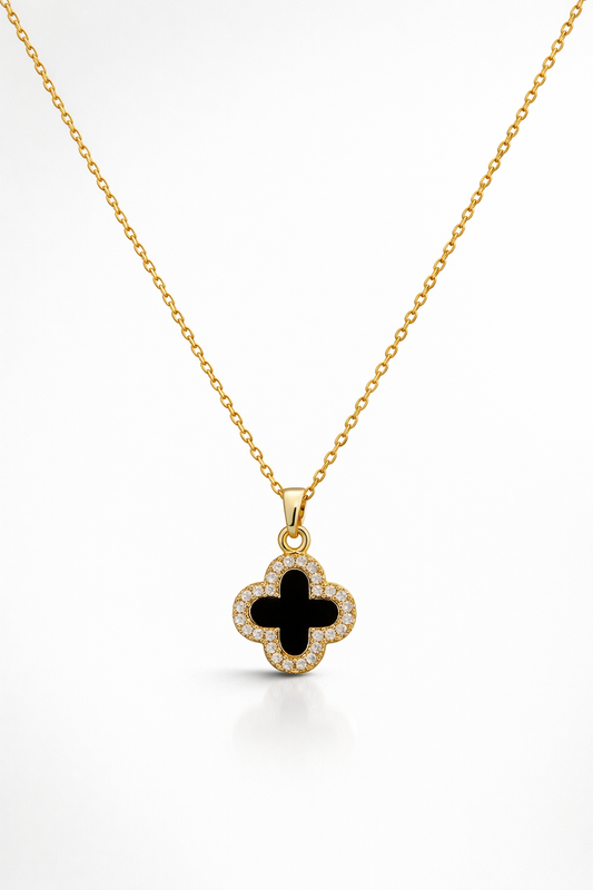Double Side Clover Gold Necklace
