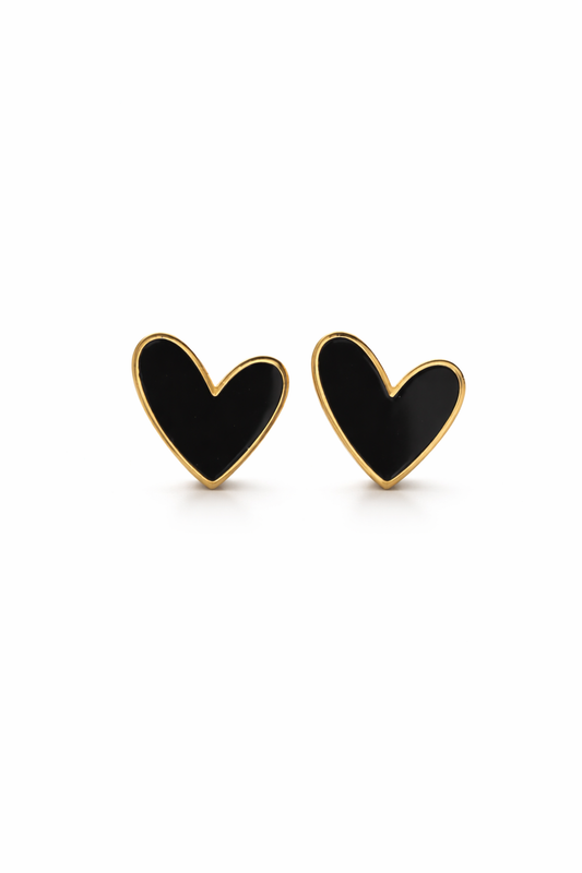 Groovy Heart Stud Earrings