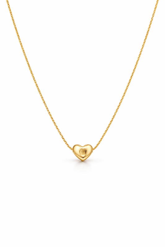 Aurelia Heartline Gold Necklace