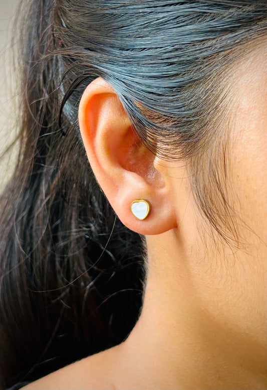 Oval Teardrop Stud Earrings