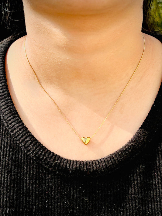 Aurelia Heartline Gold Necklace