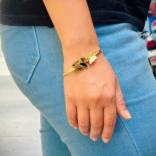 Fashionable Layered Butterfly Bracelet