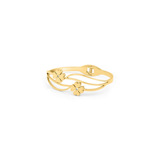 Bohemian Rhinestone Flower Bracelet