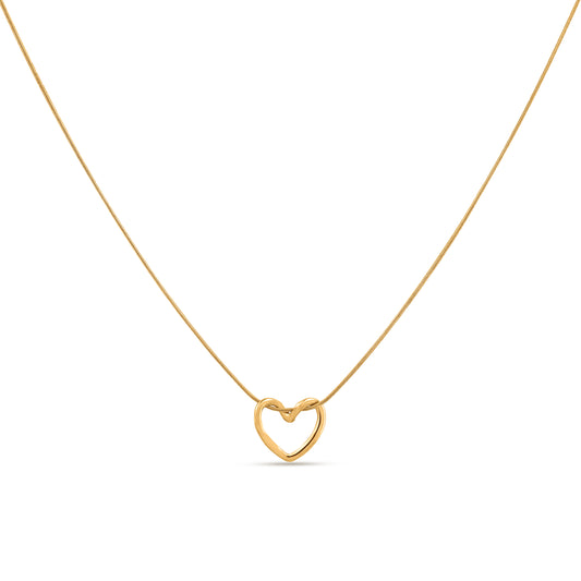 Minimal Heart Pendant Necklace