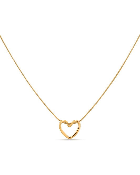 Minimal Heart Pendant Necklace