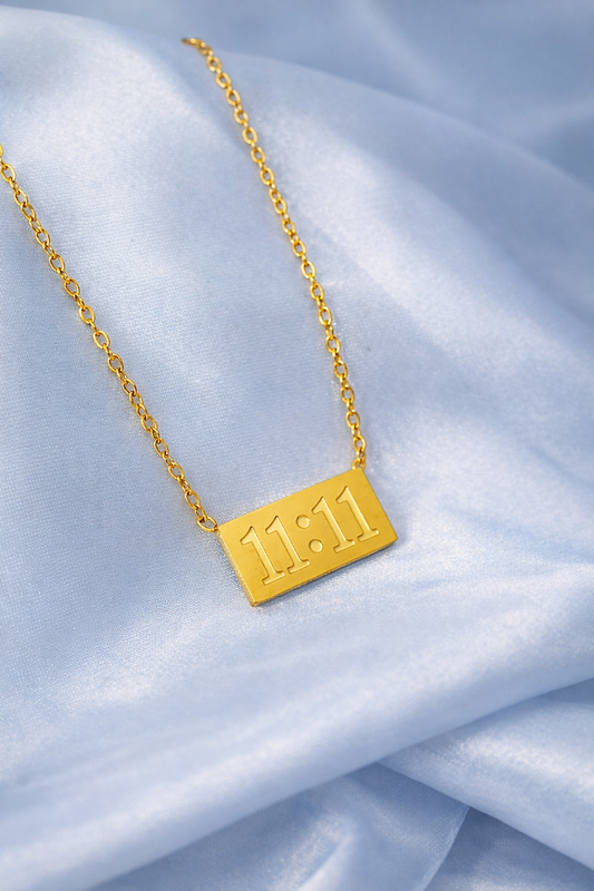 Eternal 11:11 Gold Bar Necklace