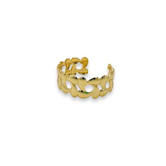 Bold Link Luxe Anti-Tarnish Adjustable Bracelet