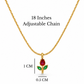 Tulip Anti Tarnish Pendant Necklace