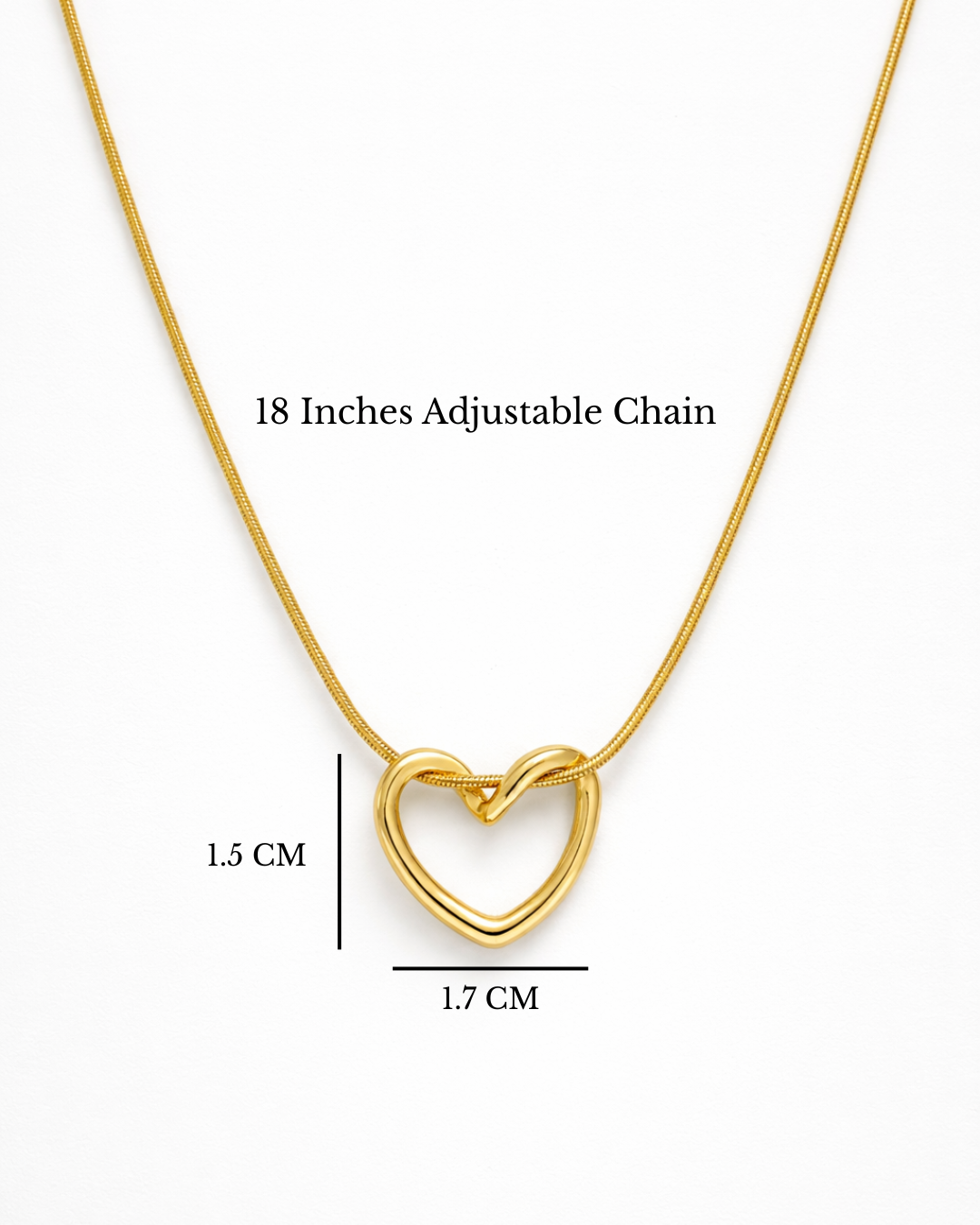 Minimal Heart Pendant Necklace