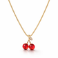 Cherry Motif Fine Gold Pendant