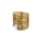 Multi-Wire Gold Cuff Adjustable Bracelet
