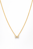 Golden Bow Sparkle Necklace