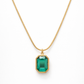 Emerald Glow Pendant Necklace