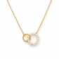 Eterna Pearl Circle Gold Necklace