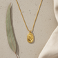 Golden Bloom Tulip Pendant Necklace