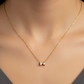 Golden Bow Sparkle Necklace