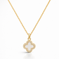 Double Side Clover Gold Necklace