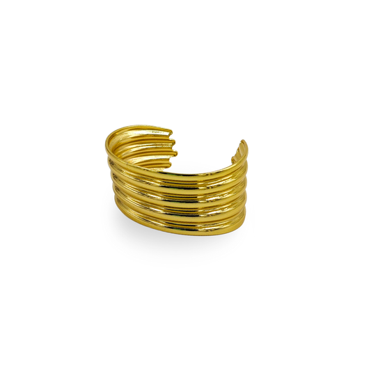 Golden Waves Anti-Tarnish Adjustable Bracelet