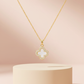 Double Side Clover Gold Necklace