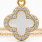 Double Side Clover Gold Necklace