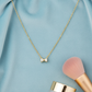 Golden Bow Sparkle Necklace