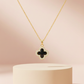 Double Side Clover Gold Necklace