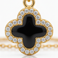 Double Side Clover Gold Necklace