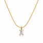 Square Cut Pendant Necklace