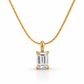 Square Cut Pendant Necklace