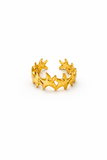 Celestial Starfish Gold Adjustable Ring