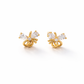 Elegant Bow Crystal Stud Earrings