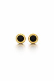 Royal Black Stud Earrings