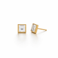 Emerald Cut Stud Earrings