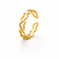 Linked Heart Adjustable Ring