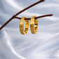 Minimal Luxe Gold Hoop Earrings