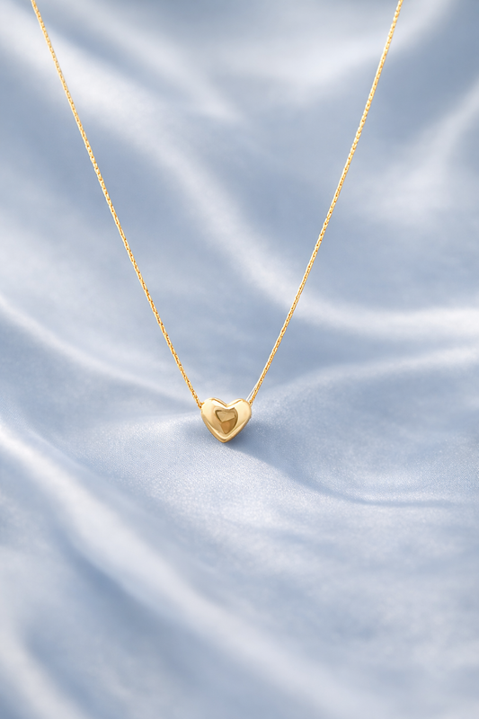 Aurelia Heartline Gold Necklace
