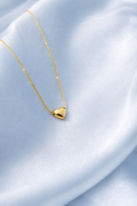 Aurelia Heartline Gold Necklace