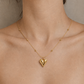 Radiant Gold Heart Necklace