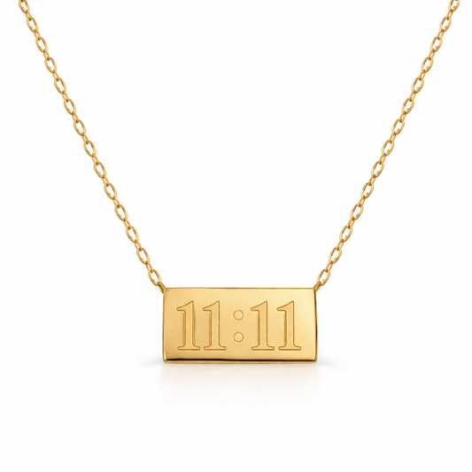Eternal 11:11 Gold Bar Necklace