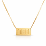 Eternal 11:11 Gold Bar Necklace