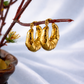Classic Textured Gold Hoop Earrings