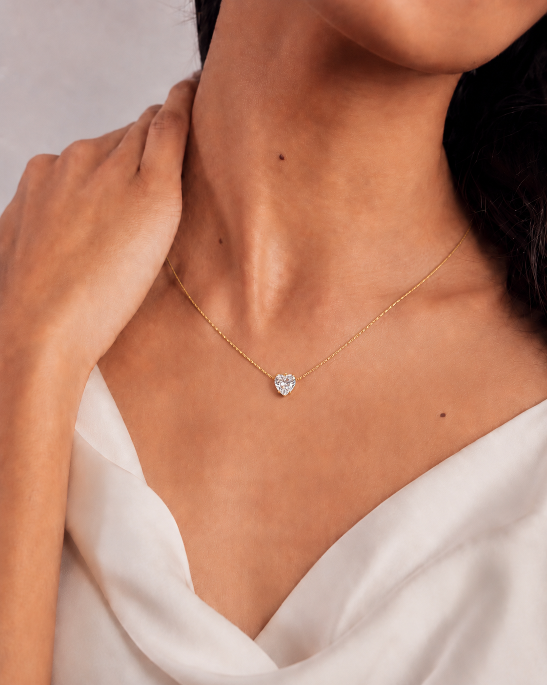 Heart Solitaire Pendant Necklace
