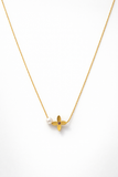 Floral Necklace with Pearl