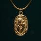 Golden Bloom Tulip Pendant Necklace