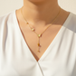 Golden Papillon Lariat Necklace