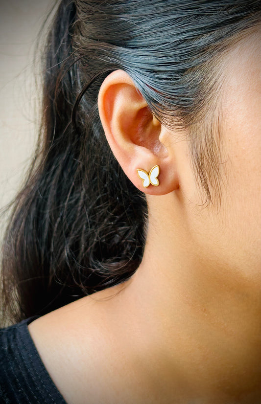 Delicate Butterfly Stud Earrings