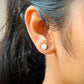 Oval Teardrop Stud Earrings