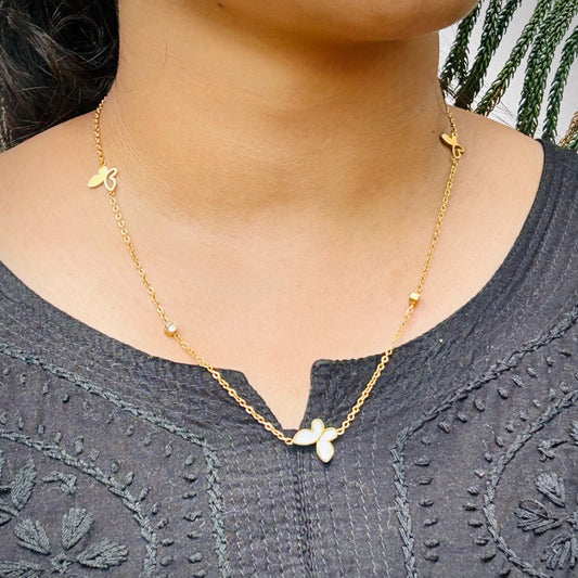 Butterfly Anti Tarnish Charm Necklace
