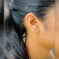 Elegant Bow Crystal Stud Earrings