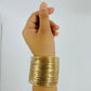 Multi-Wire Gold Cuff Adjustable Bracelet